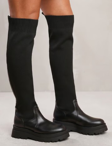 Cizme PrettyLittleThing, negru