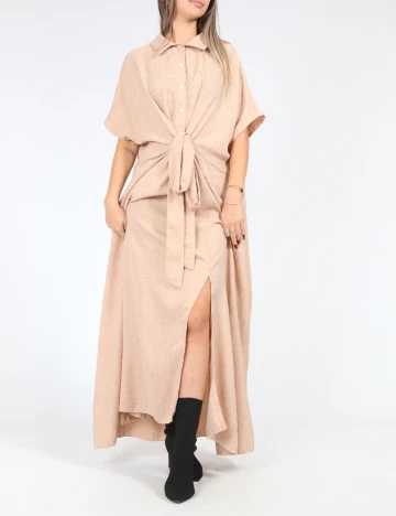Rochie lunga SHEIN, crem
