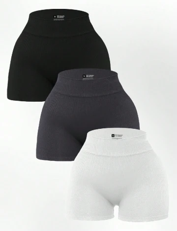 Set Pantaloni scurti 3 bucati SHEIN, mix culori Mix culori