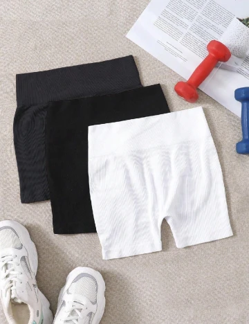 Set Pantaloni scurti 3 bucati SHEIN, mix culori Mix culori
