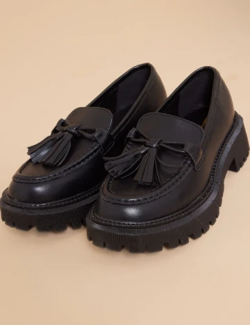 Mocasini PrettyLittleThing, negru Negru