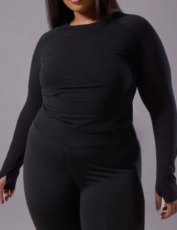 Bluza SHEIN CURVE, negru Negru