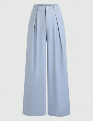Pantaloni SHEIN, bleu Albastru
