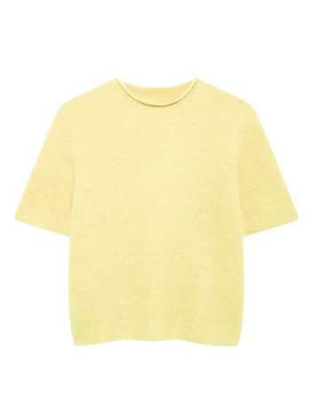 Tricou SHEIN, galben deschis Galben