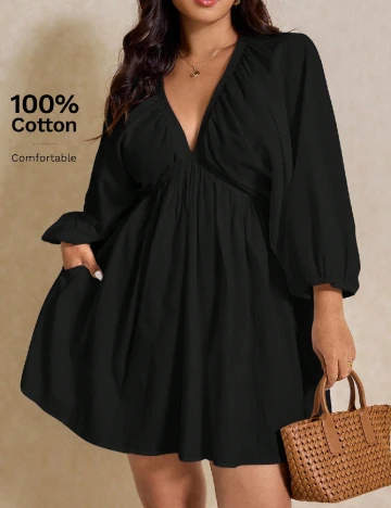 Rochie scurta SHEIN CURVE, negru Negru