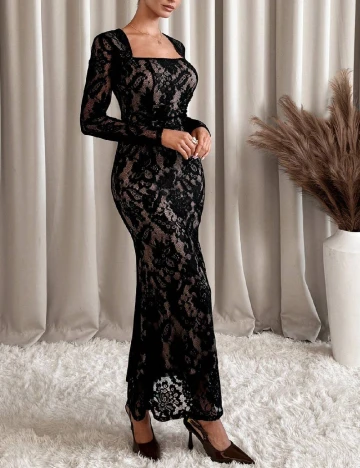 Rochie lunga SHEIN, negru Negru