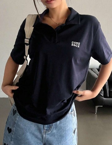 
						Tricou Dazy, bleumarin