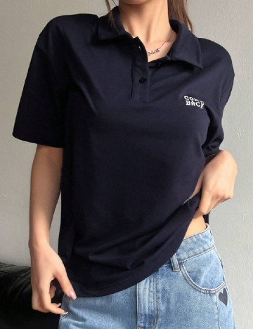 Tricou Dazy, bleumarin