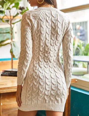 Rochie scurta SHEIN, ecru
