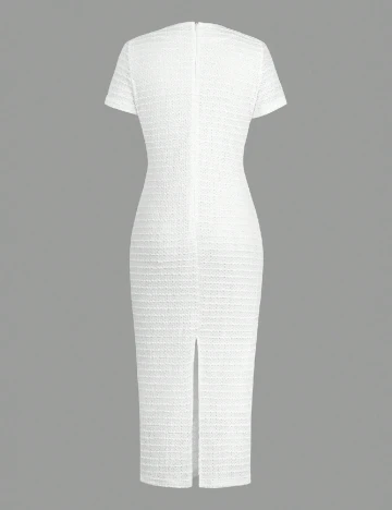 Rochie lunga SHEIN, alb Alb