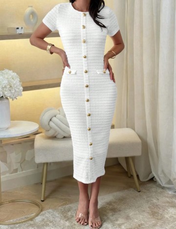 
						Rochie lunga SHEIN, alb