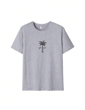 
						Tricou Oversize SHEIN, gri