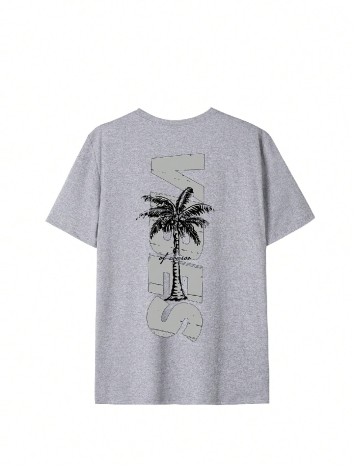 Tricou Oversize SHEIN, gri