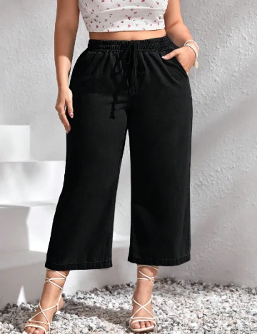 Blugi SHEIN CURVE, negru Negru
