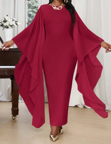 Rochie lunga SHEIN CURVE, visiniu Rosu