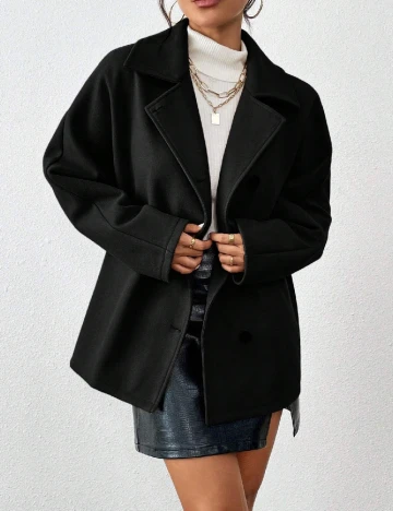 Palton SHEIN, negru Negru