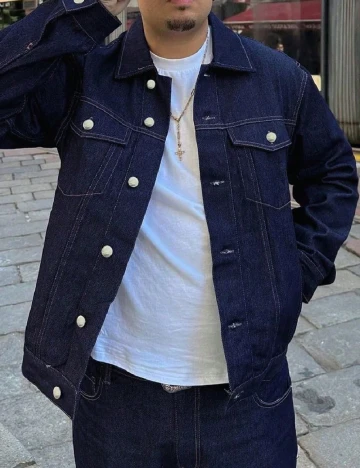 Jacheta SHEIN, bleumarin inchis Albastru