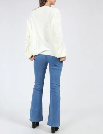 Bluza Oversize SHEIN, alb Alb