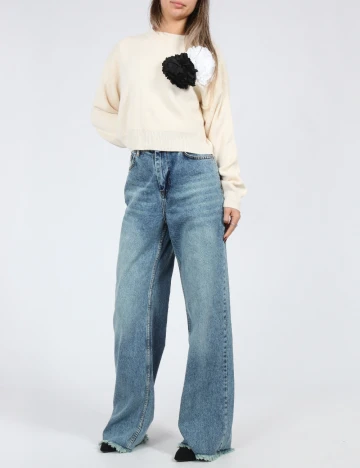 Bluza SHEIN, ecru Alb