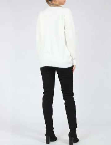 Pulover SHEIN, ecru