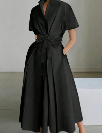 Rochie medie SHEIN, negru Negru