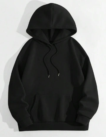 Hanorac Oversize SHEIN, negru Negru