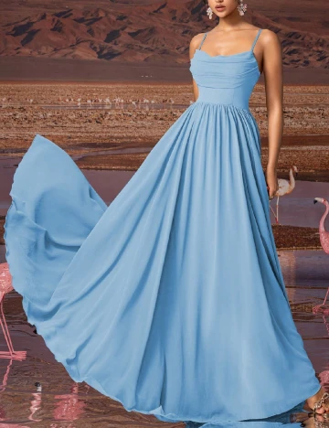 Rochie lunga SHEIN, bleu