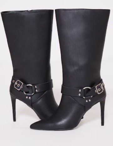 
						Cizme PrettyLittleThing, negru