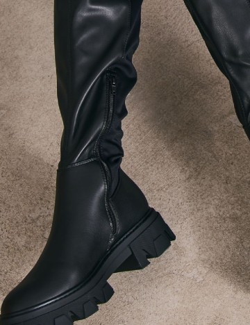 Cizme PrettyLittleThing, negru