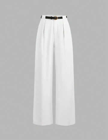 Pantaloni SHEIN, alb