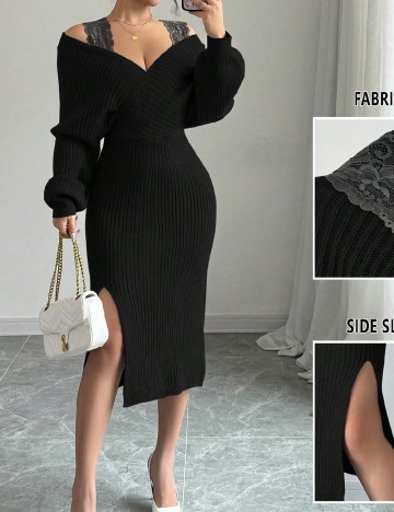 
						Rochie medie SHEIN, negru