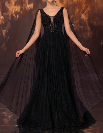 
						Rochie lunga Giffniseti, negru