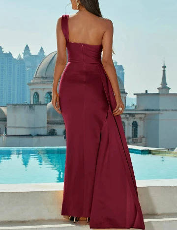 Rochie lunga Miss ord, visiniu Rosu