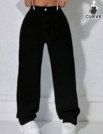 
						Blugi SHEIN CURVE, negru