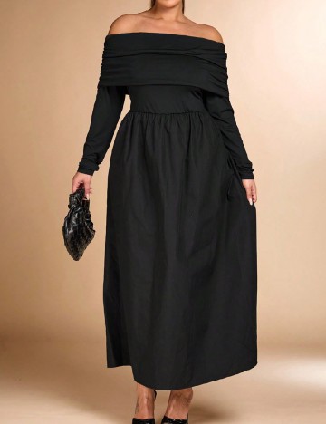 
						Rochie lunga SHEIN CURVE, negru