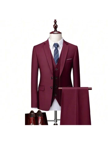 Costum SHEIN, visiniu Rosu