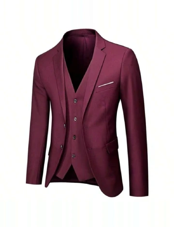 Costum SHEIN, visiniu Rosu