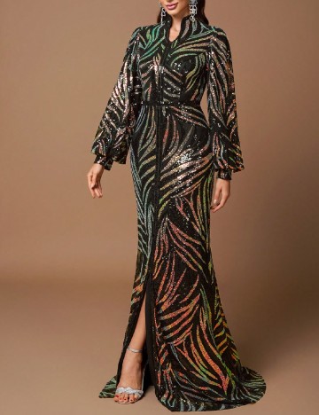 
						Rochie lunga SHEIN, mix culori