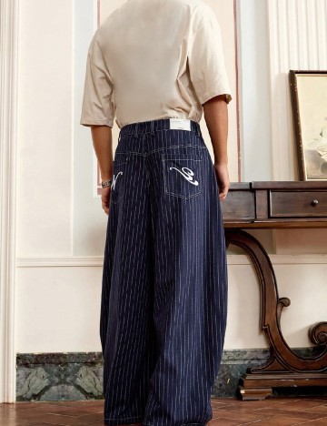 Pantaloni SHEIN, bleumarin