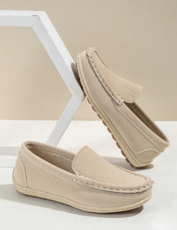 Mocasini Shein Kids, bej Crem