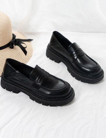 
						Mocasini SHEIN, negru