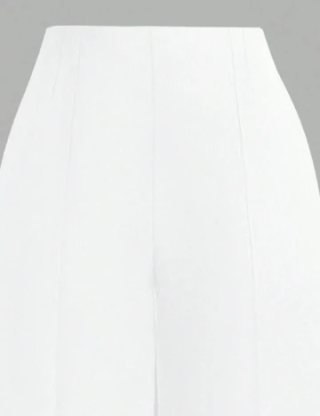 Pantaloni SHEIN CURVE, alb
