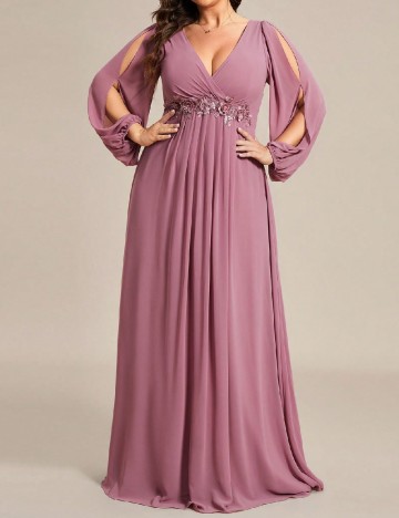 
						Rochie lunga Ever-Pretty Plus Size, roz