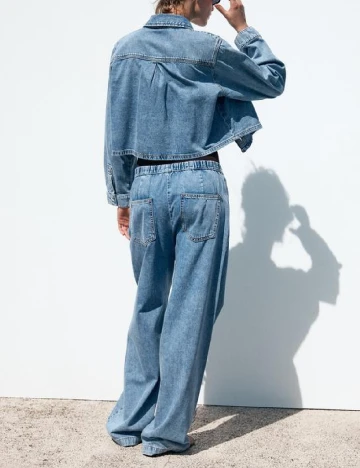 Pantaloni Zara, albastru
