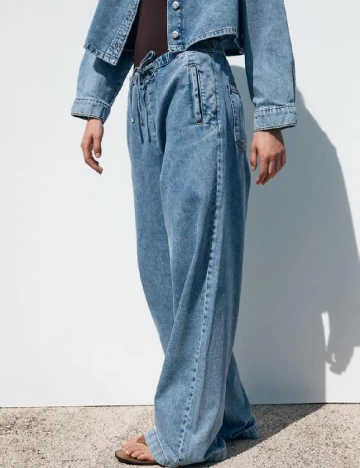 Pantaloni Zara, albastru