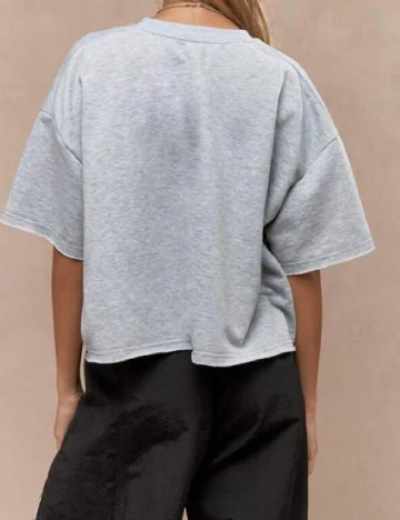 Tricou Missguided, gri Gri