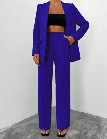 
						Costum SHEIN, albastru