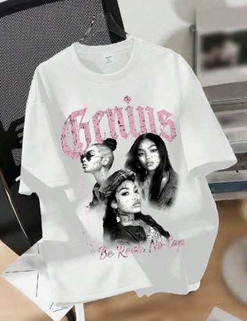 
						Tricou SHEIN, alb
