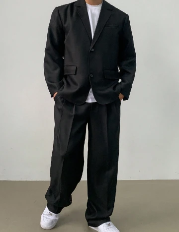 Costum SHEIN, negru Negru