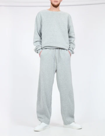 Pantaloni SHEIN, gri deschis Gri